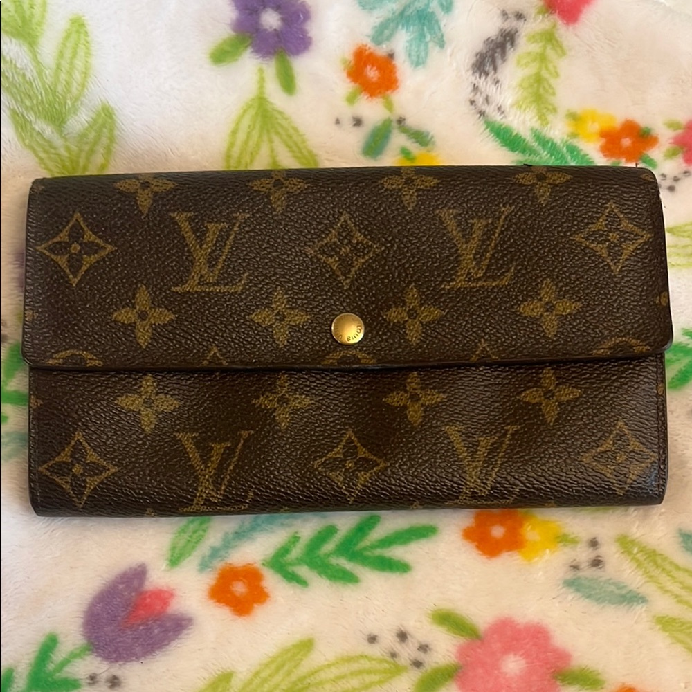 Louis Vuitton Brown Monogram Wallet Iconic Design